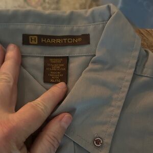Harriton Men's Dress Shirt - Blue